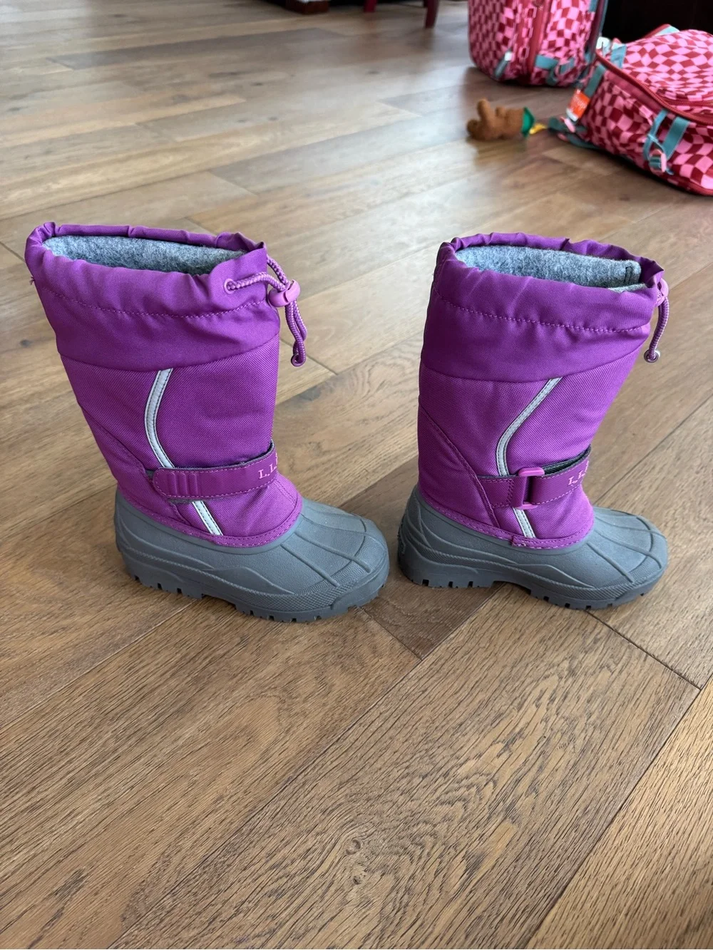 L.L.Bean Kids’ Northwoods Snow Boots Size 11 Lilac Purple